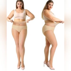 4 pack - Plus Size XXXL Pantyhose - Sheer Stocking
